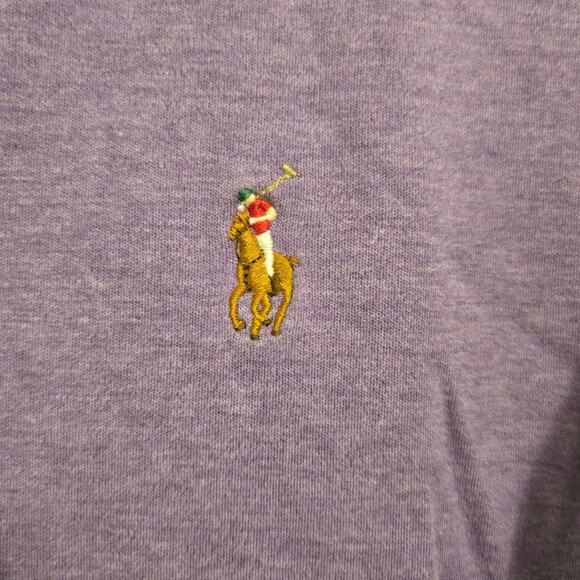 Polo Ralph Lauren Kids Purple Short Sleeve Polo Shirt Size Large Unisex - Picture 3 of 6